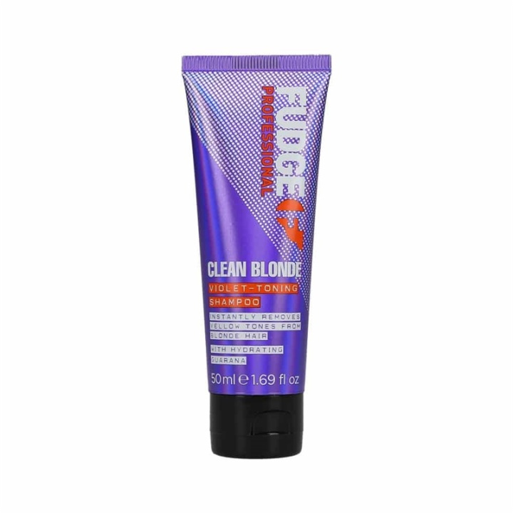 Fudge Clean Blonde Violet Toning Shampoo 50ml i gruppen SKØNHED & HELSE / Hår og styling / Hårpleje / Hårfarve / Sølv shampoo hos TP E-commerce Nordic AB (A10921)