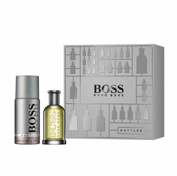 Giftset Hugo Boss Bottled Edt 50ml + Deospray 150ml i gruppen SKØNHED & HELSE / Duft & Parfume / Parfume / Parfume kasser hos TP E-commerce Nordic AB (A10990)