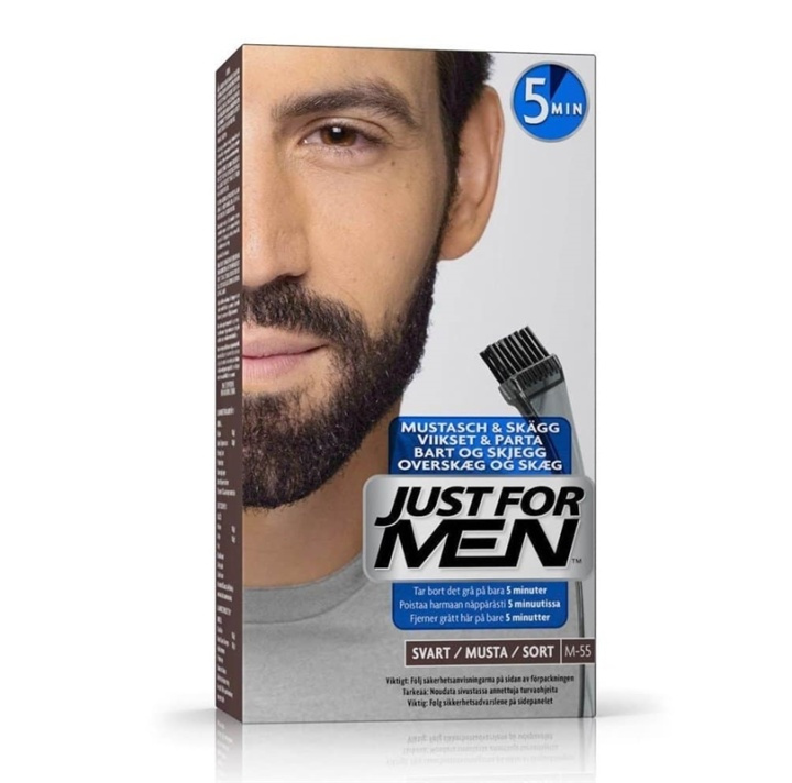 Just For Men Moustache & Beard - Real Black M55 i gruppen SKØNHED & HELSE / Hår og styling / Skæg pleje / Farve til skæg hos TP E-commerce Nordic AB (A11117)