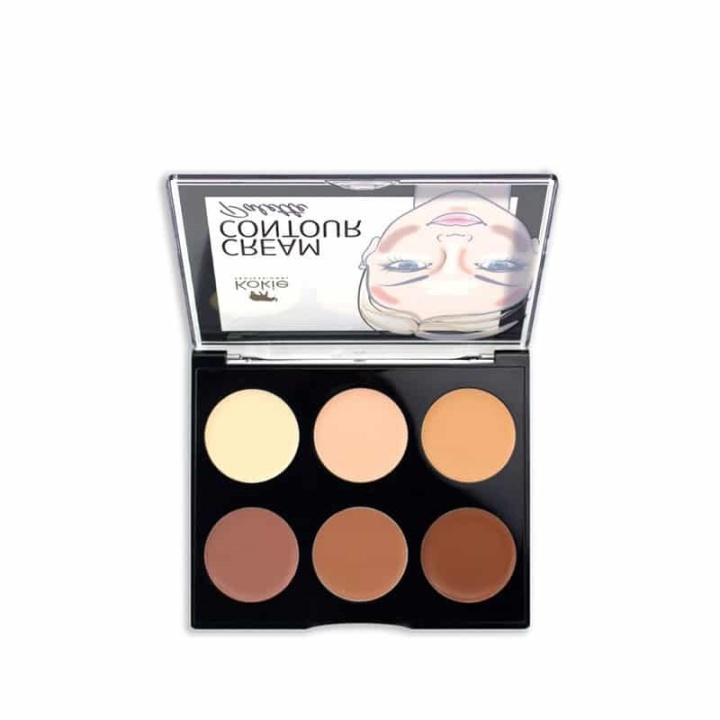 Kokie Cream Contour Palette - Light/Medium i gruppen SKØNHED & HELSE / Makeup / Makeup ansigt / Contour/Highlight hos TP E-commerce Nordic AB (A11191)