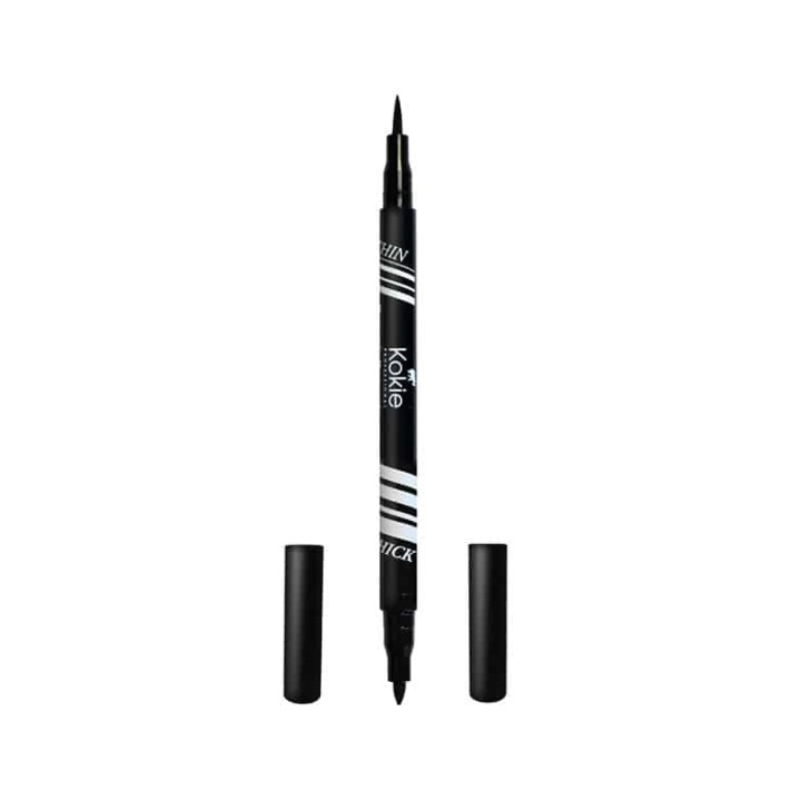 Kokie Dynamic Duo Eyeliner Pen Black i gruppen SKØNHED & HELSE / Makeup / Øjne og øjenbryn / Eyeliner / Kajal hos TP E-commerce Nordic AB (A11250)