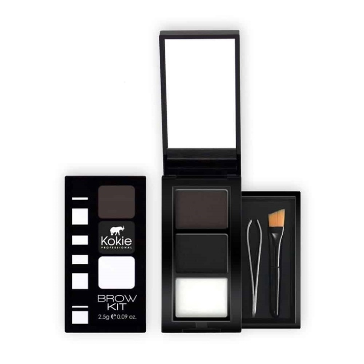 Kokie Eyebrow Kit - Black i gruppen SKØNHED & HELSE / Makeup / Øjne og øjenbryn / Øjenbryn kit hos TP E-commerce Nordic AB (A11253)