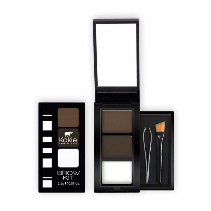 Kokie Eyebrow Kit - Dark Brunette i gruppen SKØNHED & HELSE / Makeup / Øjne og øjenbryn / Øjenbryn kit hos TP E-commerce Nordic AB (A11256)