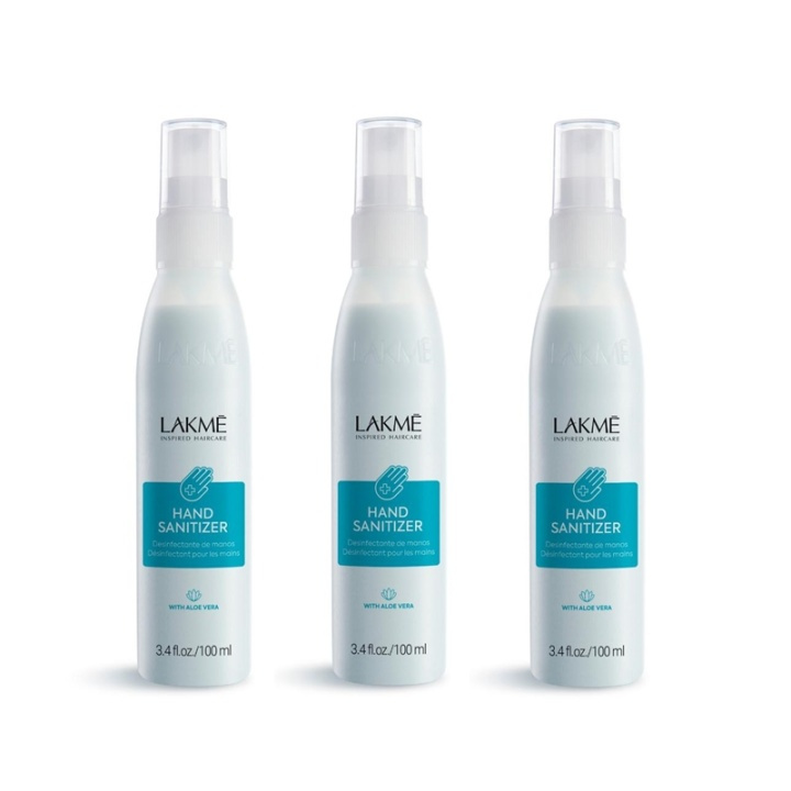 3-pack Lakmé Hand Sanitizer With Aloe Vera 100ml i gruppen SKØNHED & HELSE / Helse / Handdesinfektion hos TP E-commerce Nordic AB (A11586)