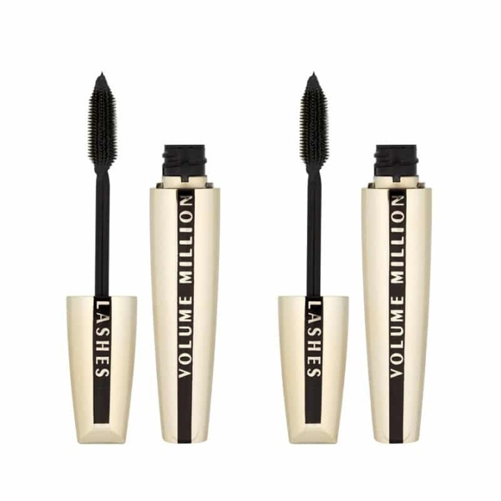 2-pack LOreal Paris Volume Million Lashes Mascara Black 10,5ml i gruppen SKØNHED & HELSE / Makeup / Øjne og øjenbryn / Mascara hos TP E-commerce Nordic AB (A11630)