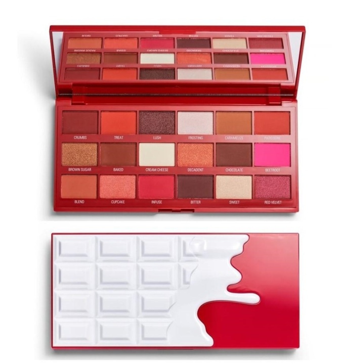 Makeup Revolution Chocolate Palette - Red Velvet i gruppen SKØNHED & HELSE / Makeup / Øjne og øjenbryn / Øjenskygge hos TP E-commerce Nordic AB (A11762)