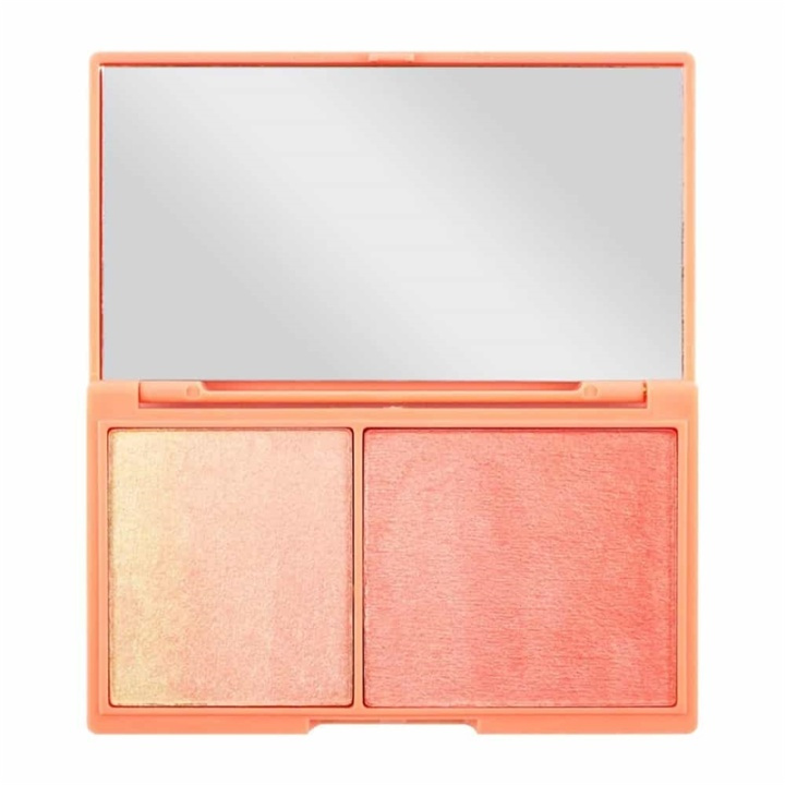 Makeup Revolution I Heart Revolution Peach and Glow Mini Chocolate Duo i gruppen SKØNHED & HELSE / Makeup / Makeup ansigt / Contour/Highlight hos TP E-commerce Nordic AB (A11947)