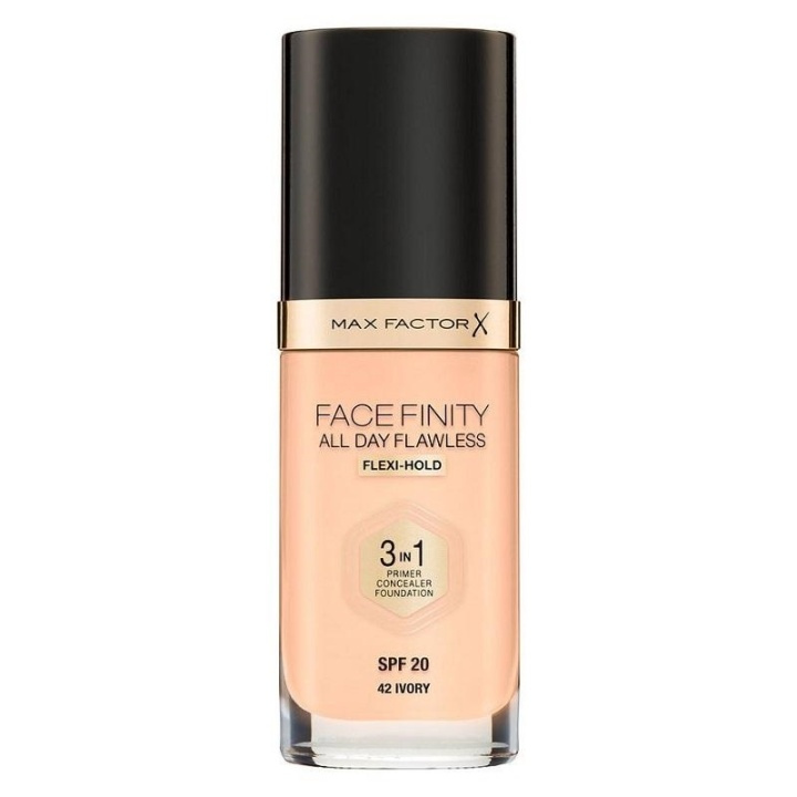 Max Factor Facefinity 3 In 1 Foundation 42 Ivory i gruppen SKØNHED & HELSE / Makeup / Makeup ansigt / Foundation hos TP E-commerce Nordic AB (A12095)