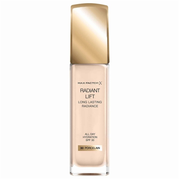 Max Factor Radiant Lift Foundation 30ml - 30 Porcelain i gruppen SKØNHED & HELSE / Makeup / Makeup ansigt / Foundation hos TP E-commerce Nordic AB (A12107)