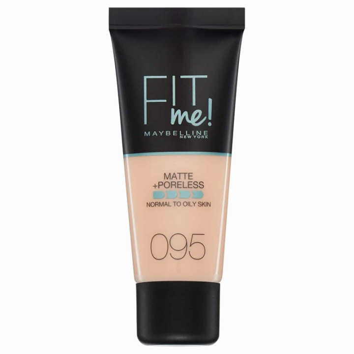 Maybelline Fit Me Matte + Poreless Foundation - 095 Fair Porcelain i gruppen SKØNHED & HELSE / Makeup / Makeup ansigt / Foundation hos TP E-commerce Nordic AB (A12133)