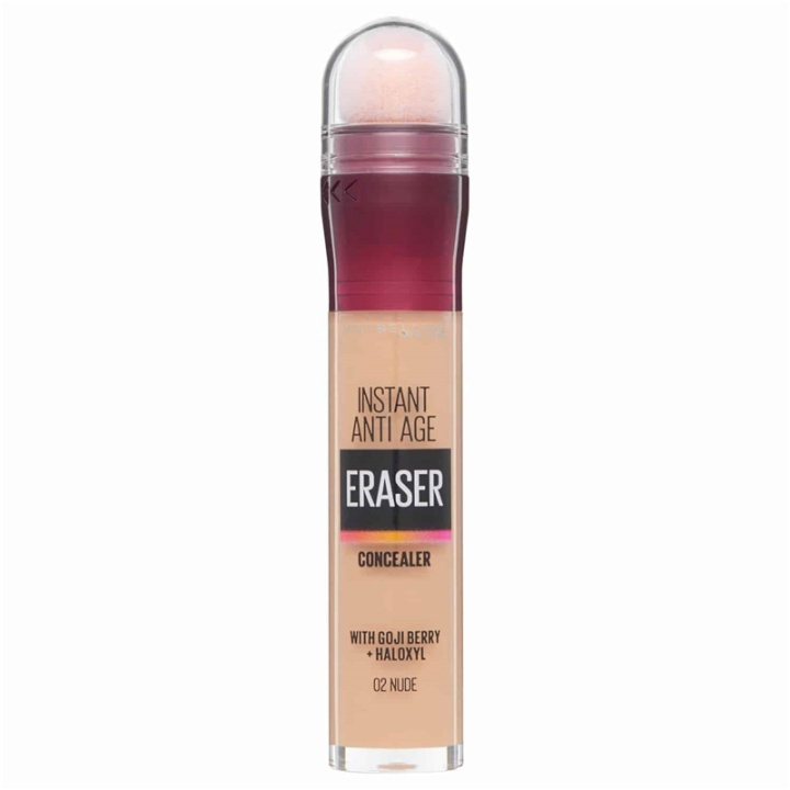 Maybelline Instant Anti Age Eraser Concealer - 02 Nude i gruppen SKØNHED & HELSE / Makeup / Makeup ansigt / Concealer hos TP E-commerce Nordic AB (A12140)