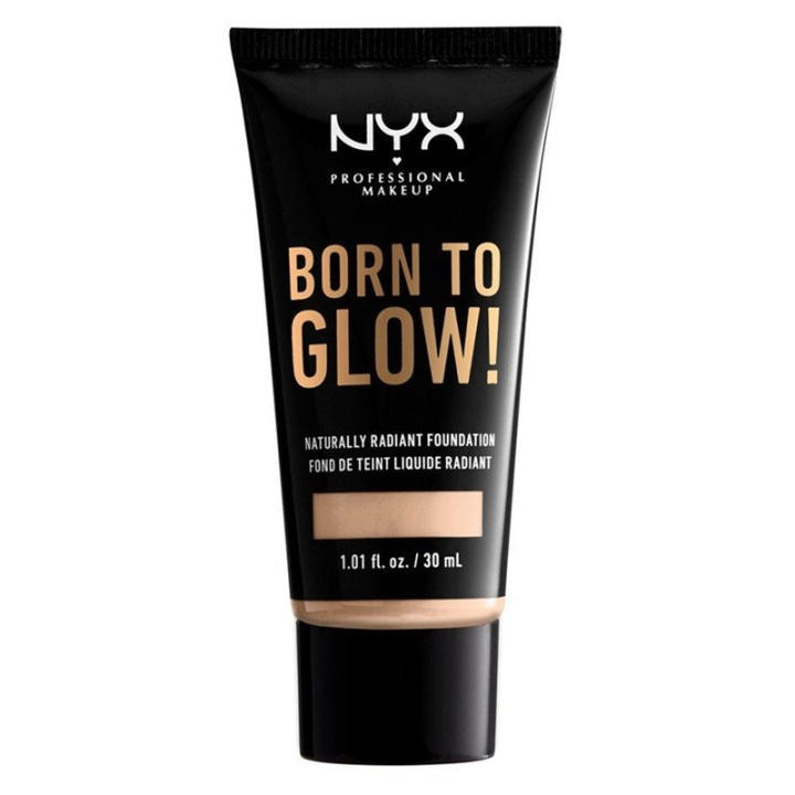 NYX Born To Glow Naturally Radiant Foundation 30ml - Light Ivory i gruppen SKØNHED & HELSE / Makeup / Makeup ansigt / Foundation hos TP E-commerce Nordic AB (A12350)