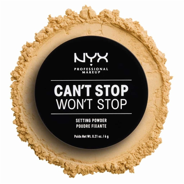 NYX PROF. MAKEUP Cant Stop Wont Stop Setting Powder - Banana i gruppen SKØNHED & HELSE / Makeup / Makeup ansigt / Pudder hos TP E-commerce Nordic AB (A12361)