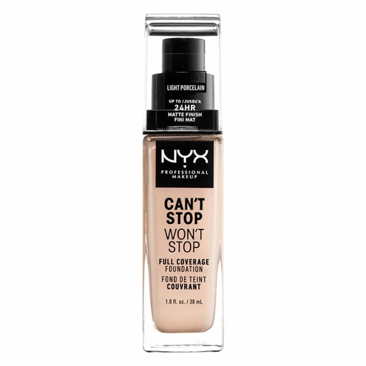 NYX PROF. MAKEUP Cant Stop Wont Stop Foundation - Light Porcelain i gruppen SKØNHED & HELSE / Makeup / Makeup ansigt / Foundation hos TP E-commerce Nordic AB (A12421)