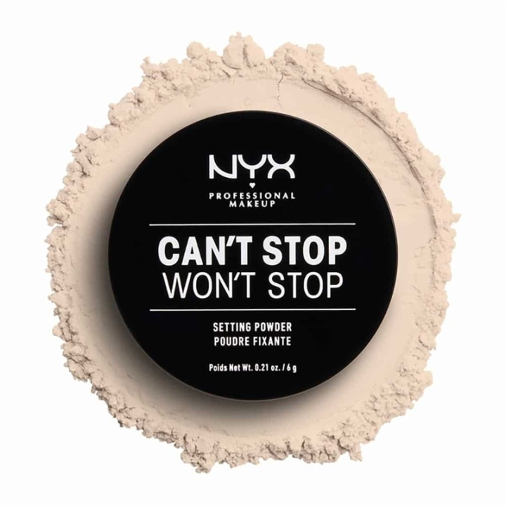 NYX PROF. MAKEUP Cant Stop Wont Stop Setting Powder - Light i gruppen SKØNHED & HELSE / Makeup / Makeup ansigt / Pudder hos TP E-commerce Nordic AB (A12439)