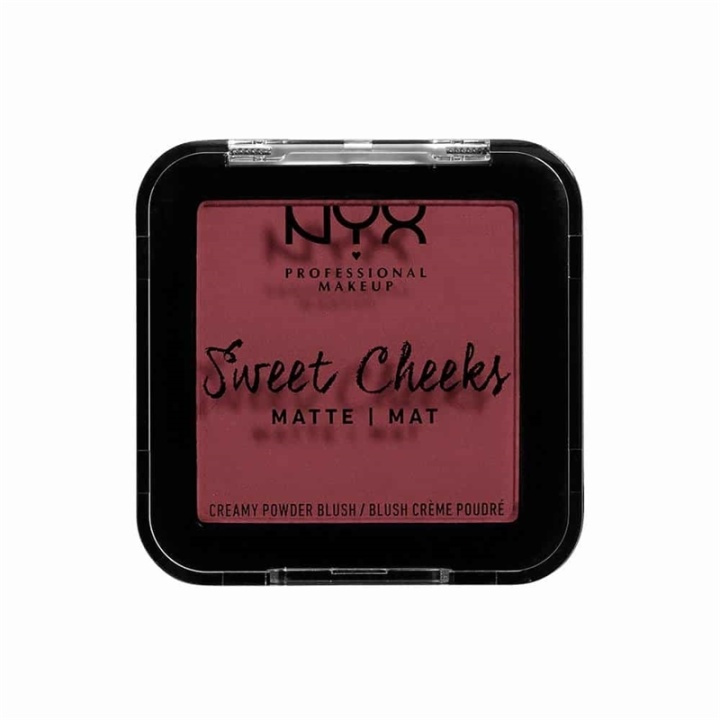 NYX PROF. MAKEUP Sweet Cheeks Creamy Matte Powder Blush - Bang Bang i gruppen SKØNHED & HELSE / Makeup / Makeup ansigt / Rouge / Bronzer hos TP E-commerce Nordic AB (A12575)