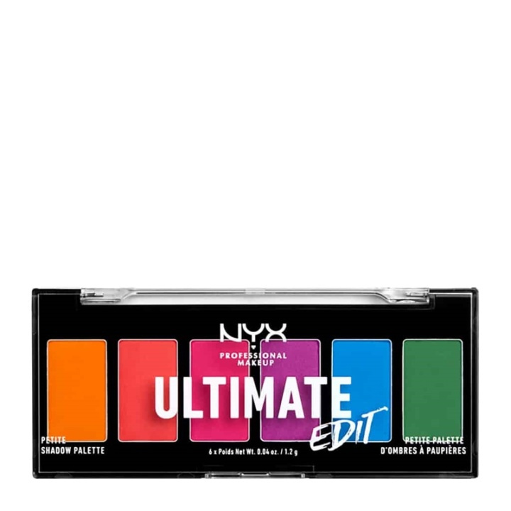 NYX PROF. MAKEUP Ultimate Shadow Palette Petit Edition - Brights i gruppen SKØNHED & HELSE / Makeup / Øjne og øjenbryn / Øjenskygge hos TP E-commerce Nordic AB (A12598)