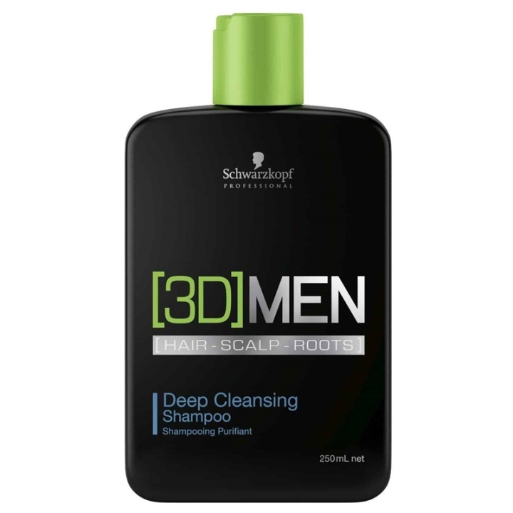 Schwarzkopf 3D Men Deep Cleansing Shampoo 250ml i gruppen SKØNHED & HELSE / Hår og styling / Hårpleje / Shampoo hos TP E-commerce Nordic AB (A12951)