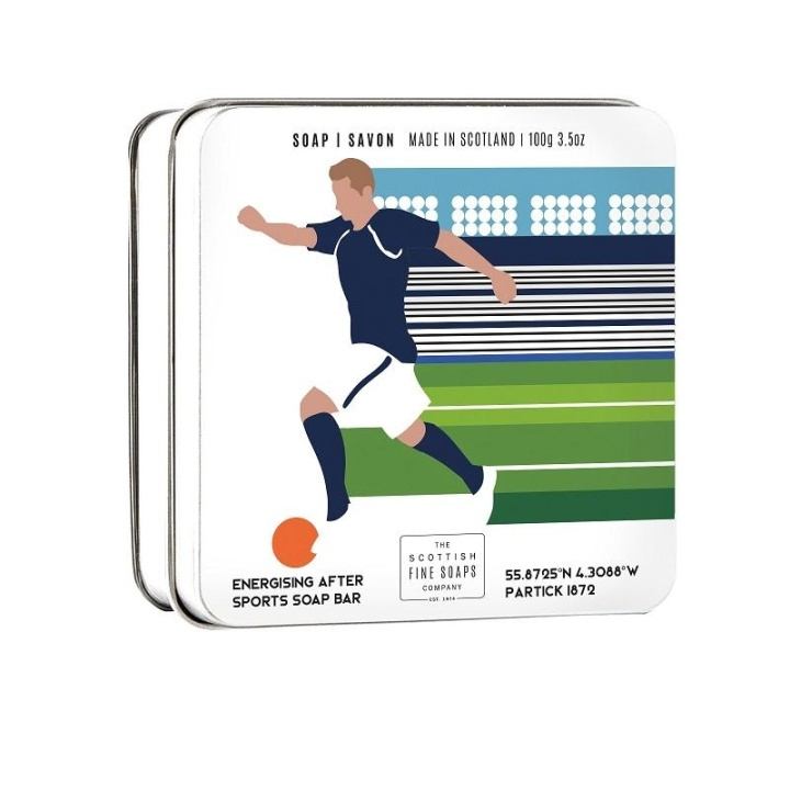 Scottish Fine Soaps Sports Soap Bar Football 100g i gruppen SKØNHED & HELSE / Hår og styling / Skæg pleje / Øvrig skægpleje hos TP E-commerce Nordic AB (A13060)