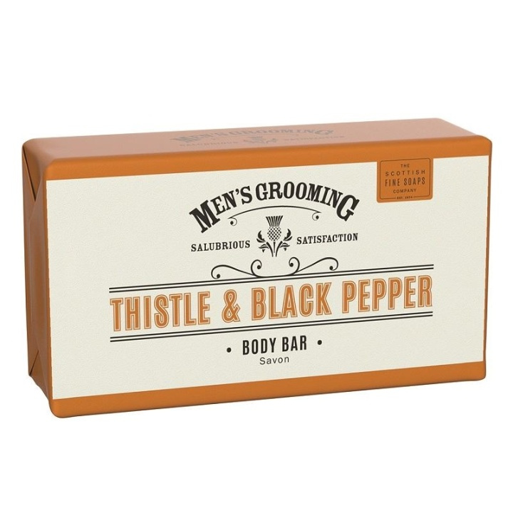 Scottish Fine Soaps Thistle & Black Pepper Body Bar Kroppstvål 220g i gruppen SKØNHED & HELSE / Hudpleje / Kropspleje / Bad & brusecreme hos TP E-commerce Nordic AB (A13067)