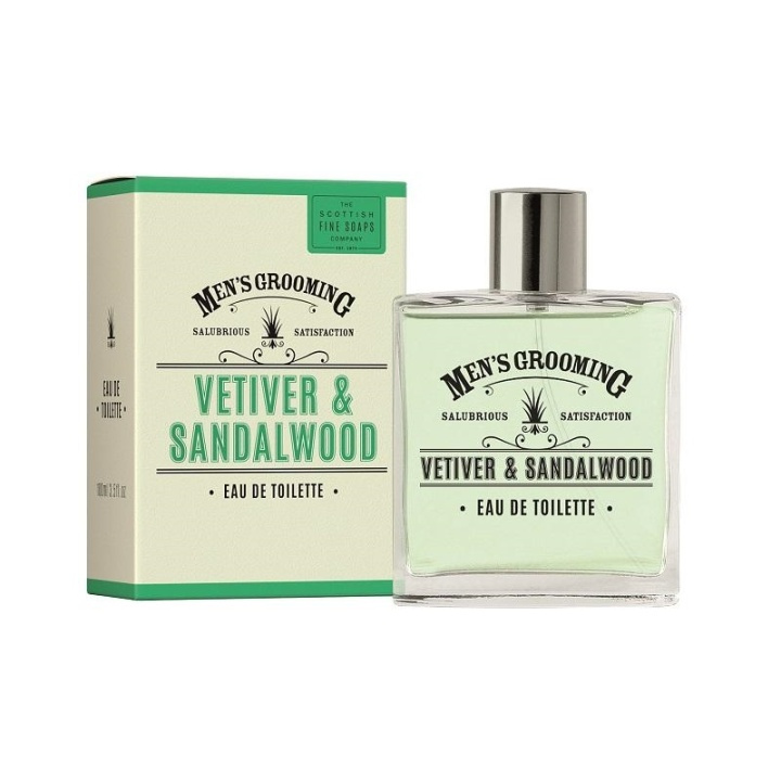 Scottish Fine Soaps Vetiver & Sandalwood Edt 100ml i gruppen SKØNHED & HELSE / Gaveæske / Gaveæske til ham hos TP E-commerce Nordic AB (A13077)