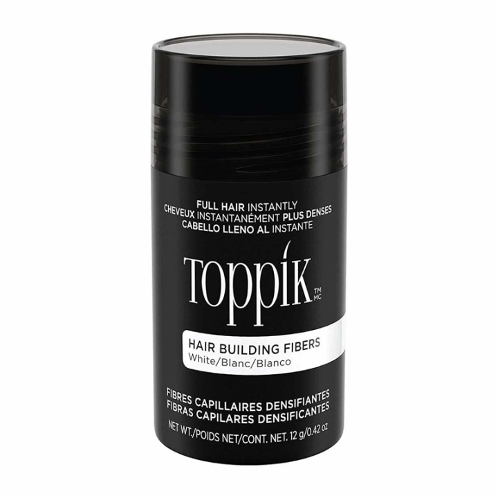 Toppik Hair Building Fibers Regular 12g - White i gruppen SKØNHED & HELSE / Hår og styling / Hår styling / Volumen pulver hos TP E-commerce Nordic AB (A13108)