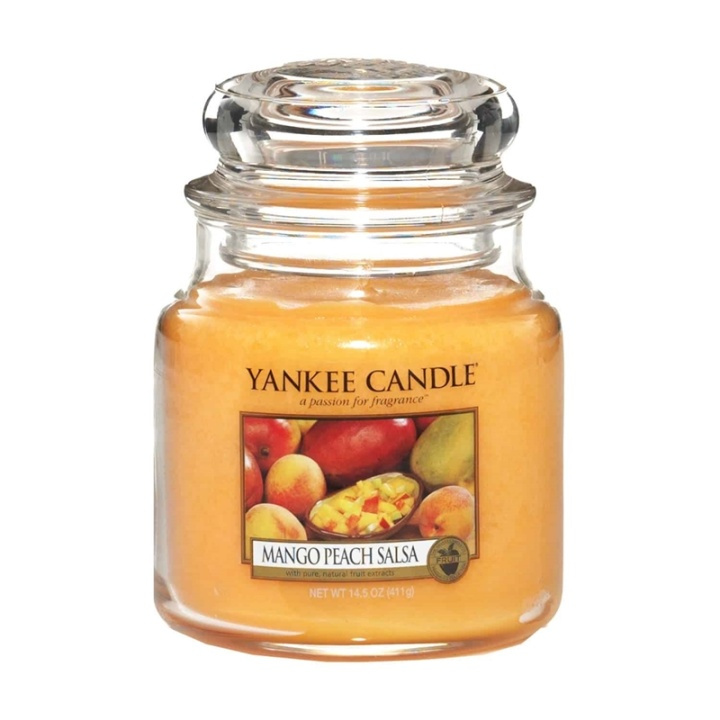 Yankee Candle Classic Medium Jar Mango Peach Salsa 411g i gruppen SKØNHED & HELSE / Duft & Parfume / Øvrig duft / Duftlys hos TP E-commerce Nordic AB (A13285)