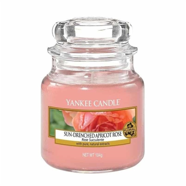 Yankee Candle Classic Small Jar Sun-Drenched Apricot Rose 104g i gruppen SKØNHED & HELSE / Duft & Parfume / Øvrig duft / Duftlys hos TP E-commerce Nordic AB (A13319)
