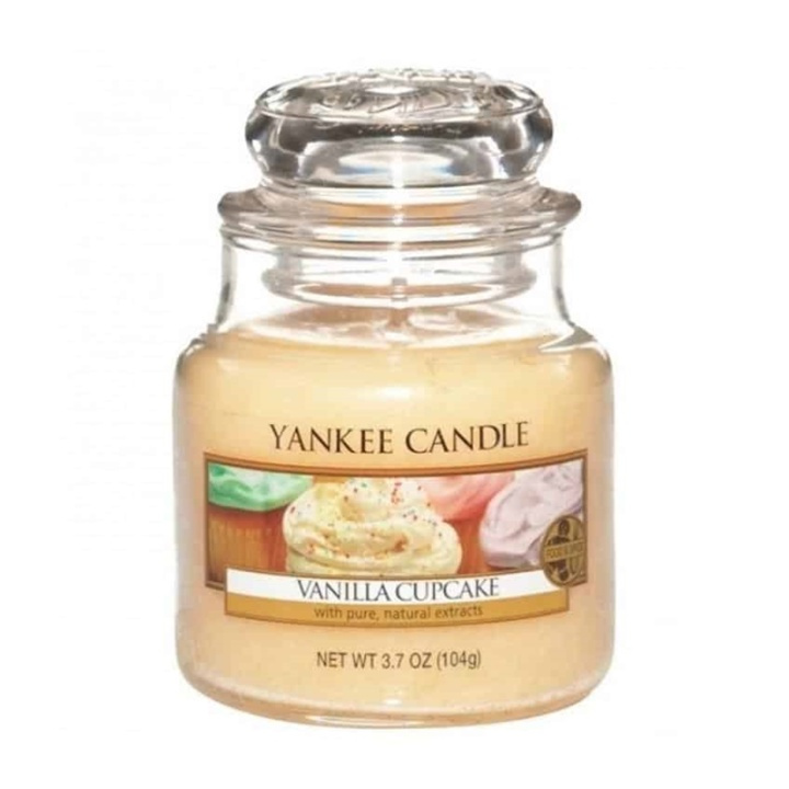 Yankee Candle Classic Small Jar Vanilla Cupcake 104g i gruppen SKØNHED & HELSE / Duft & Parfume / Øvrig duft / Duftlys hos TP E-commerce Nordic AB (A13321)