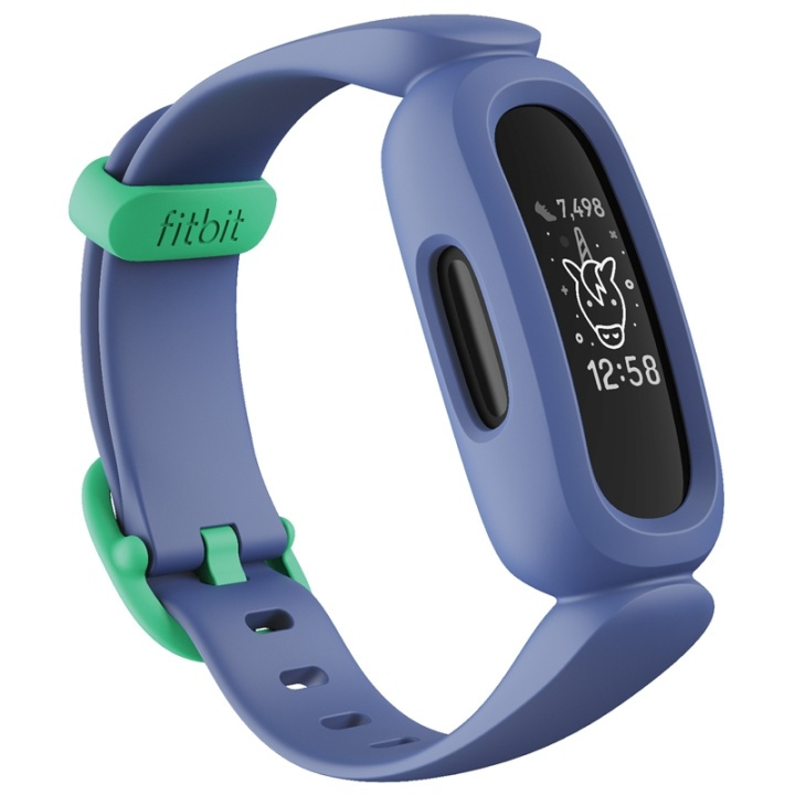 Fitbit Ace 3, Blue/Green i gruppen SPORT, FRITID & HOBBY / Smartwatch & Aktivitetsmåler / Aktivitetsarmbånd hos TP E-commerce Nordic AB (A13648)