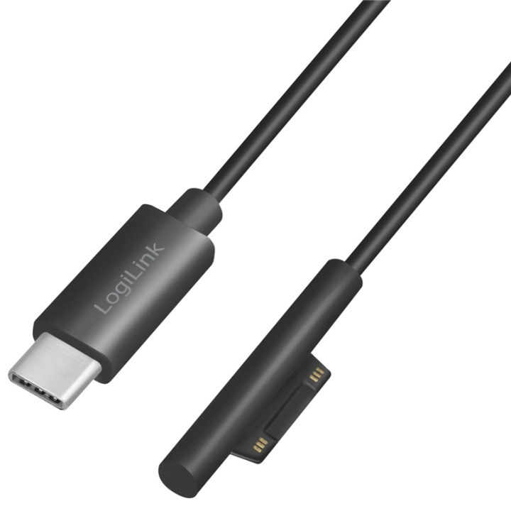 LogiLink USB-C Laddkabel Microsoft Surf i gruppen COMPUTERTILBEHØR / Kabler og adaptere / USB / USB-C hos TP E-commerce Nordic AB (A13794)