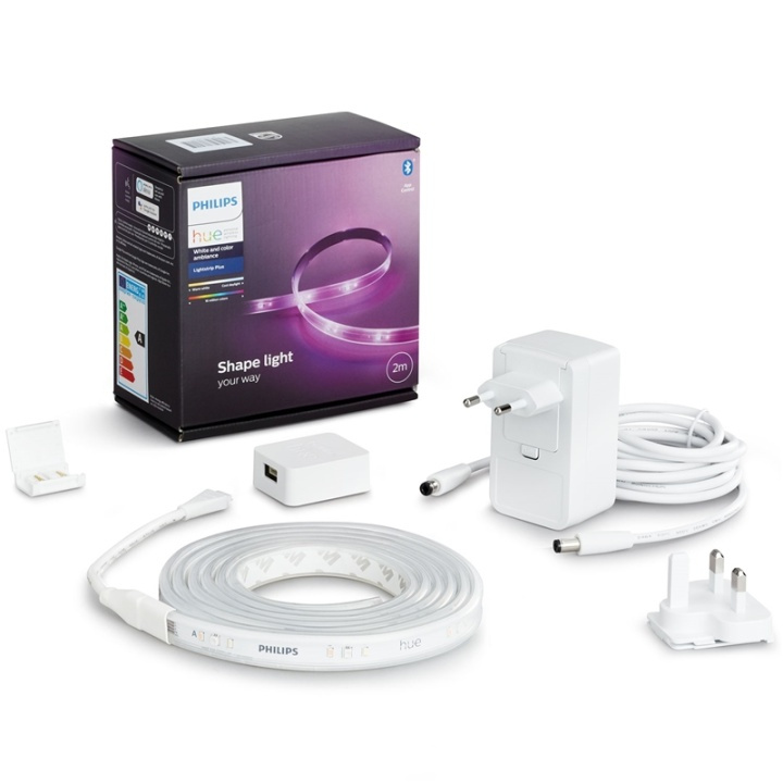 Philips Hue LightStrip Plus V4 2m base i gruppen HJEM, HUS & HAVE / Smart hjem / Smart belysning hos TP E-commerce Nordic AB (A13840)