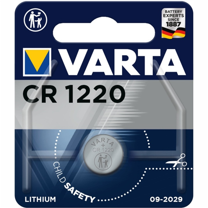 Varta CR1220 3V Lithium Knappcellsba i gruppen HJEMMEELEKTRONIK / Batterier og opladere / Batterier / Knapcelle hos TP E-commerce Nordic AB (A13884)
