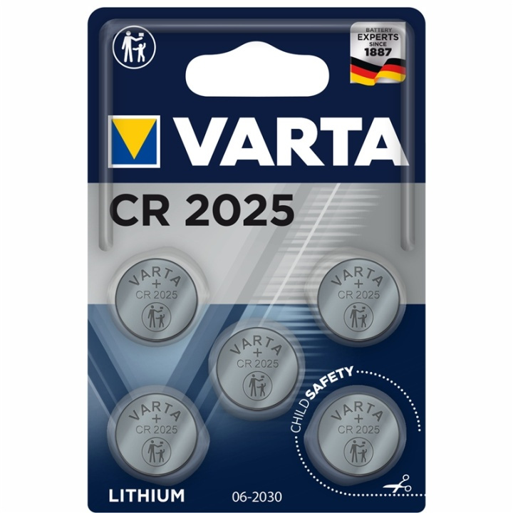 Varta CR2025 3V Lithium Knappcellsba i gruppen HJEMMEELEKTRONIK / Batterier og opladere / Batterier / Knapcelle hos TP E-commerce Nordic AB (A13889)