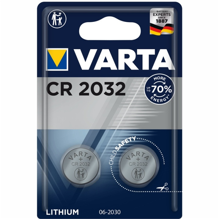 Varta CR2032 3V Lithium Knappcellsba i gruppen HJEMMEELEKTRONIK / Batterier og opladere / Batterier / Knapcelle hos TP E-commerce Nordic AB (A13890)