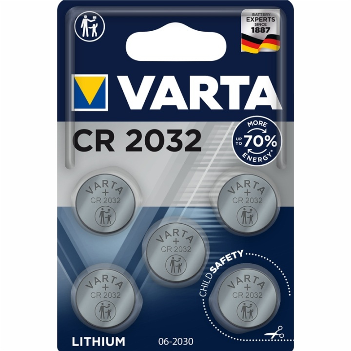 Varta CR2032 3V Lithium Knappcellsbatterier i gruppen HJEMMEELEKTRONIK / Batterier og opladere / Batterier / Knapcelle hos TP E-commerce Nordic AB (A13891)
