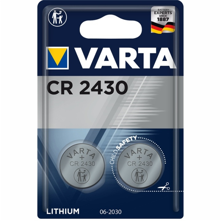 Varta CR2430 3V Lithium Knappcellsba i gruppen HJEMMEELEKTRONIK / Batterier og opladere / Batterier / Knapcelle hos TP E-commerce Nordic AB (A13892)
