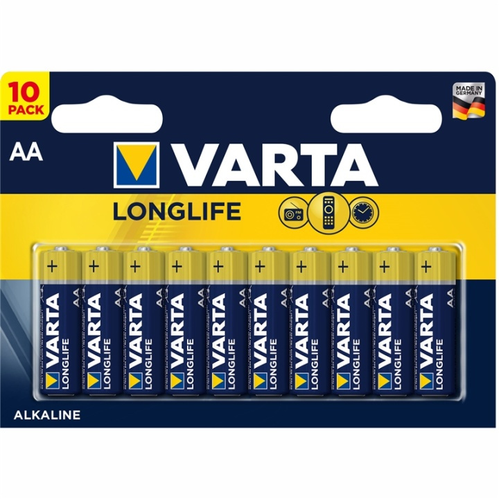 Varta Longlife AA type Standardbatterier i gruppen HJEMMEELEKTRONIK / Batterier og opladere / Batterier / AA hos TP E-commerce Nordic AB (A13898)