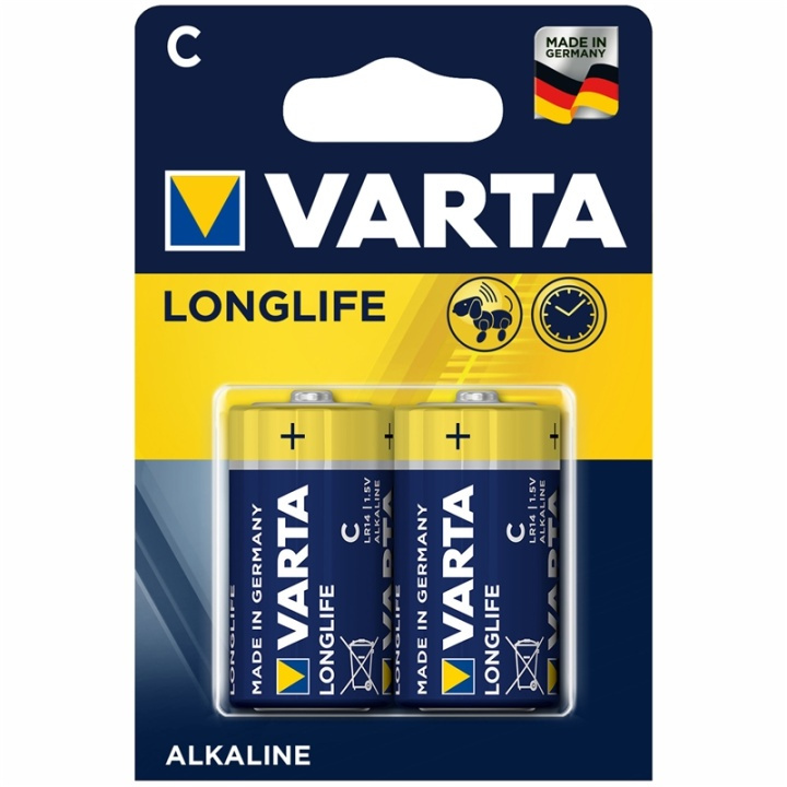 Varta Longlife C / LR14 Batteri 2-pa i gruppen HJEMMEELEKTRONIK / Batterier og opladere / Batterier / Andet hos TP E-commerce Nordic AB (A13904)