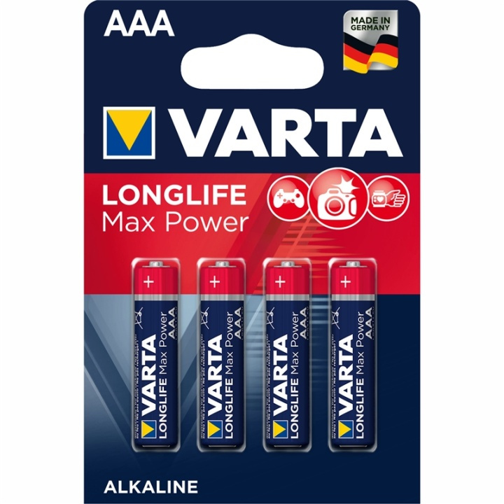 Varta Longlife Max Power AAA / LR03 i gruppen HJEMMEELEKTRONIK / Batterier og opladere / Batterier / AAA hos TP E-commerce Nordic AB (A13908)