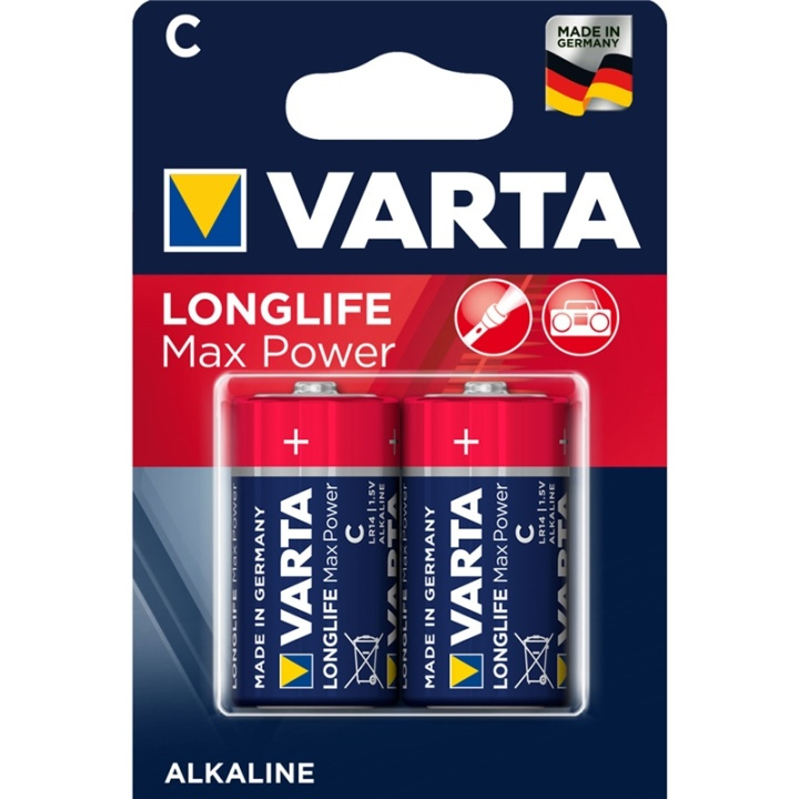 Varta Longlife Max Power C / LR14 Ba i gruppen HJEMMEELEKTRONIK / Batterier og opladere / Batterier / Andet hos TP E-commerce Nordic AB (A13909)