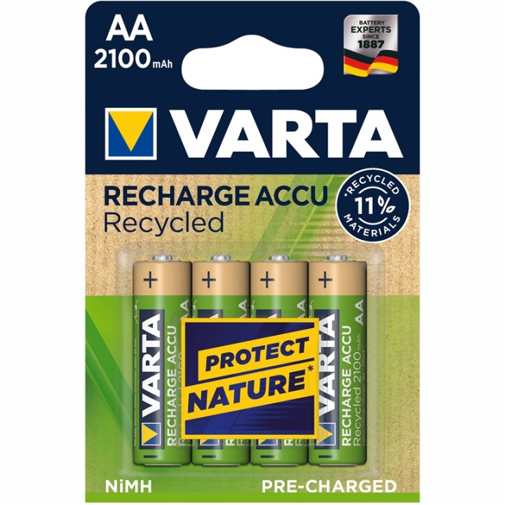 VARTA Batteri AA 4 stk 2100 mAh - Genopladeligt i gruppen HJEMMEELEKTRONIK / Batterier og opladere / Genopladelige batterier / AA hos TP E-commerce Nordic AB (A13912)