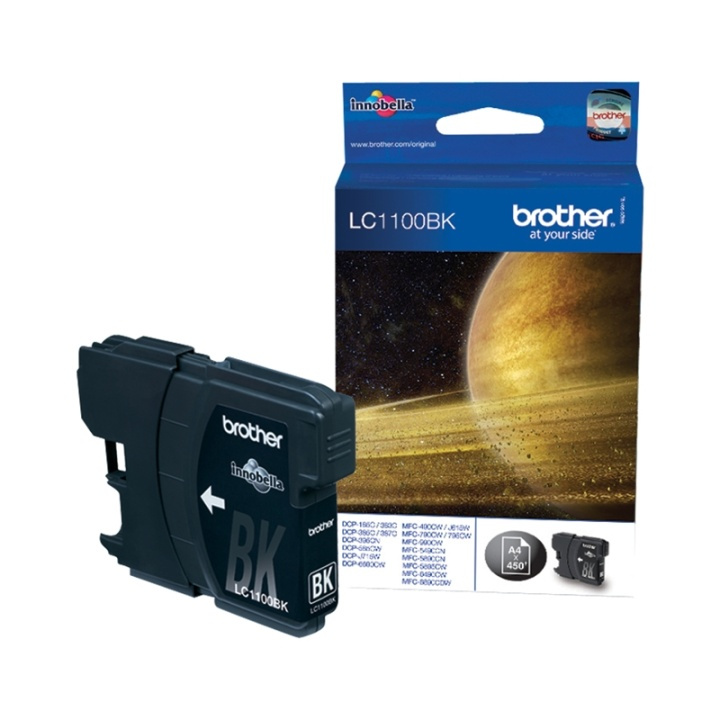 Brother LC-1100BK Black Ink Cartridge bläckpatroner 1 styck Original Svart i gruppen COMPUTERTILBEHØR / Printere og tilbehør / Blæk og toner / Blækpatroner / Brother hos TP E-commerce Nordic AB (A13958)