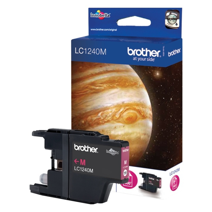 Brother LC-1240M bläckpatroner 1 styck Original Magenta i gruppen COMPUTERTILBEHØR / Printere og tilbehør / Blæk og toner / Blækpatroner / Brother hos TP E-commerce Nordic AB (A13976)