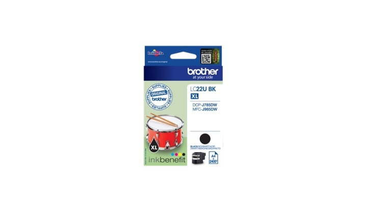 Brother LC-22UBK bläckpatroner Original Hög (XL) avkastning Svart i gruppen COMPUTERTILBEHØR / Printere og tilbehør / Blæk og toner / Blækpatroner / Brother hos TP E-commerce Nordic AB (A14004)