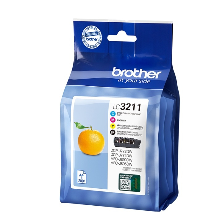 Brother LC-3211VAL bläckpatroner Original Standardavkastning Svart, Cyan, Magent i gruppen COMPUTERTILBEHØR / Printere og tilbehør / Blæk og toner / Blækpatroner / Brother hos TP E-commerce Nordic AB (A14006)