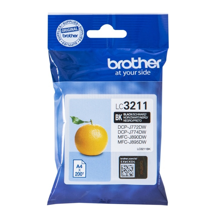 Brother LC-3211BK bläckpatroner Original Standardavkastning Svart i gruppen COMPUTERTILBEHØR / Printere og tilbehør / Blæk og toner / Blækpatroner / Brother hos TP E-commerce Nordic AB (A14007)