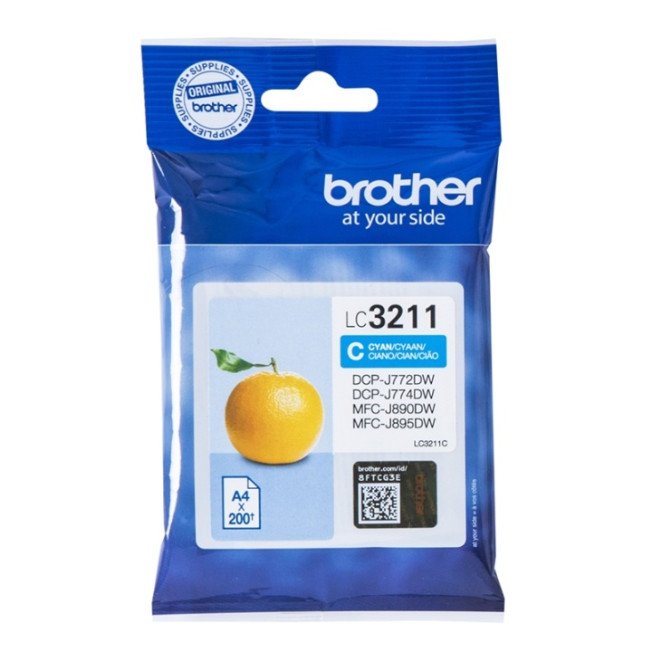 Brother LC-3211C bläckpatroner Original Standardavkastning Cyan i gruppen COMPUTERTILBEHØR / Printere og tilbehør / Blæk og toner / Blækpatroner / Brother hos TP E-commerce Nordic AB (A14008)