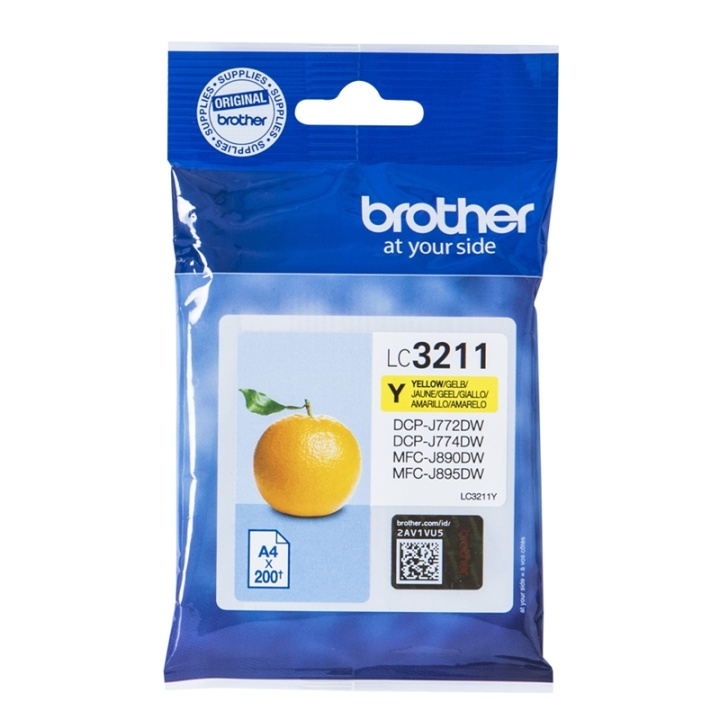 Brother LC-3211Y bläckpatroner Original Standardavkastning Gul i gruppen COMPUTERTILBEHØR / Printere og tilbehør / Blæk og toner / Blækpatroner / Brother hos TP E-commerce Nordic AB (A14010)