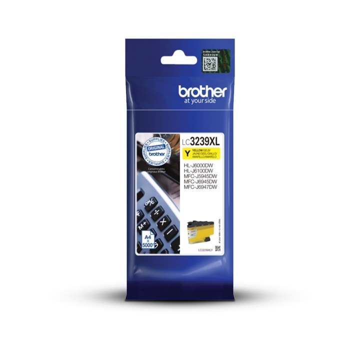 Brother LC-3239XLY bläckpatroner 1 styck Original Hög (XL) avkastning Gul i gruppen COMPUTERTILBEHØR / Printere og tilbehør / Blæk og toner / Blækpatroner / Brother hos TP E-commerce Nordic AB (A14032)